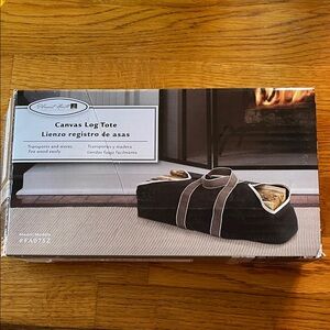 NWOT Canvas Log Tote with Handles